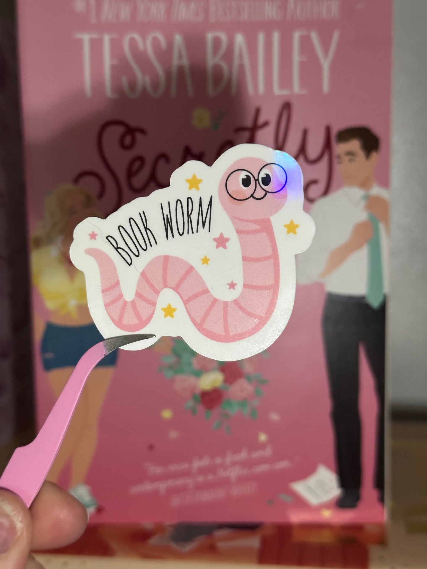 Bookworm sticker