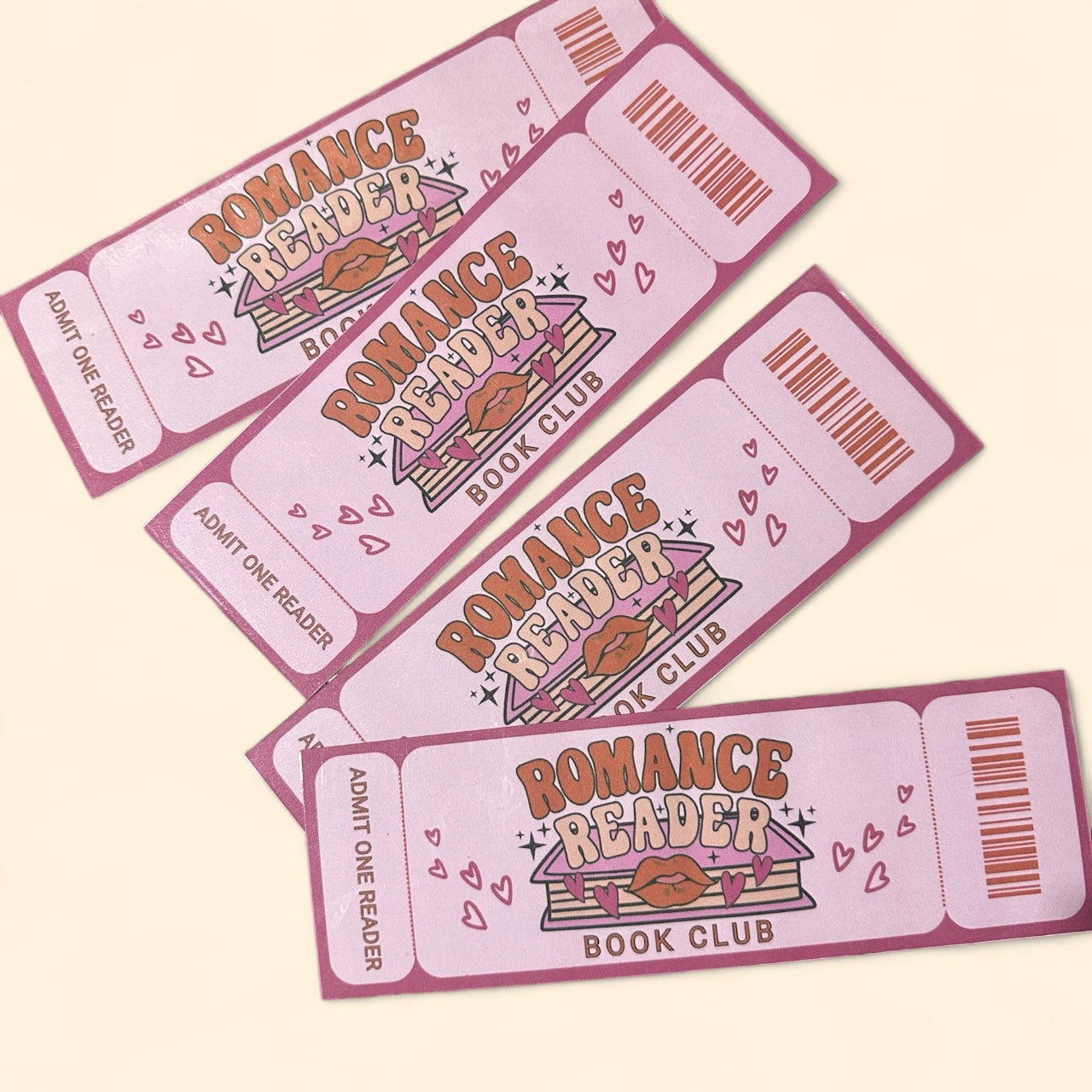 Romance admission bookmark