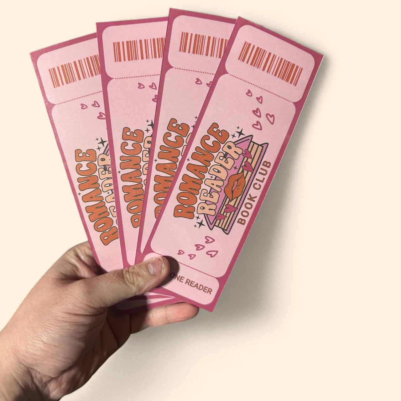 Romance admission bookmark