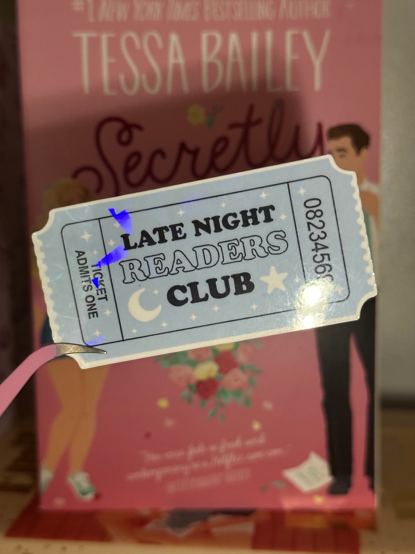 Admit one sticker