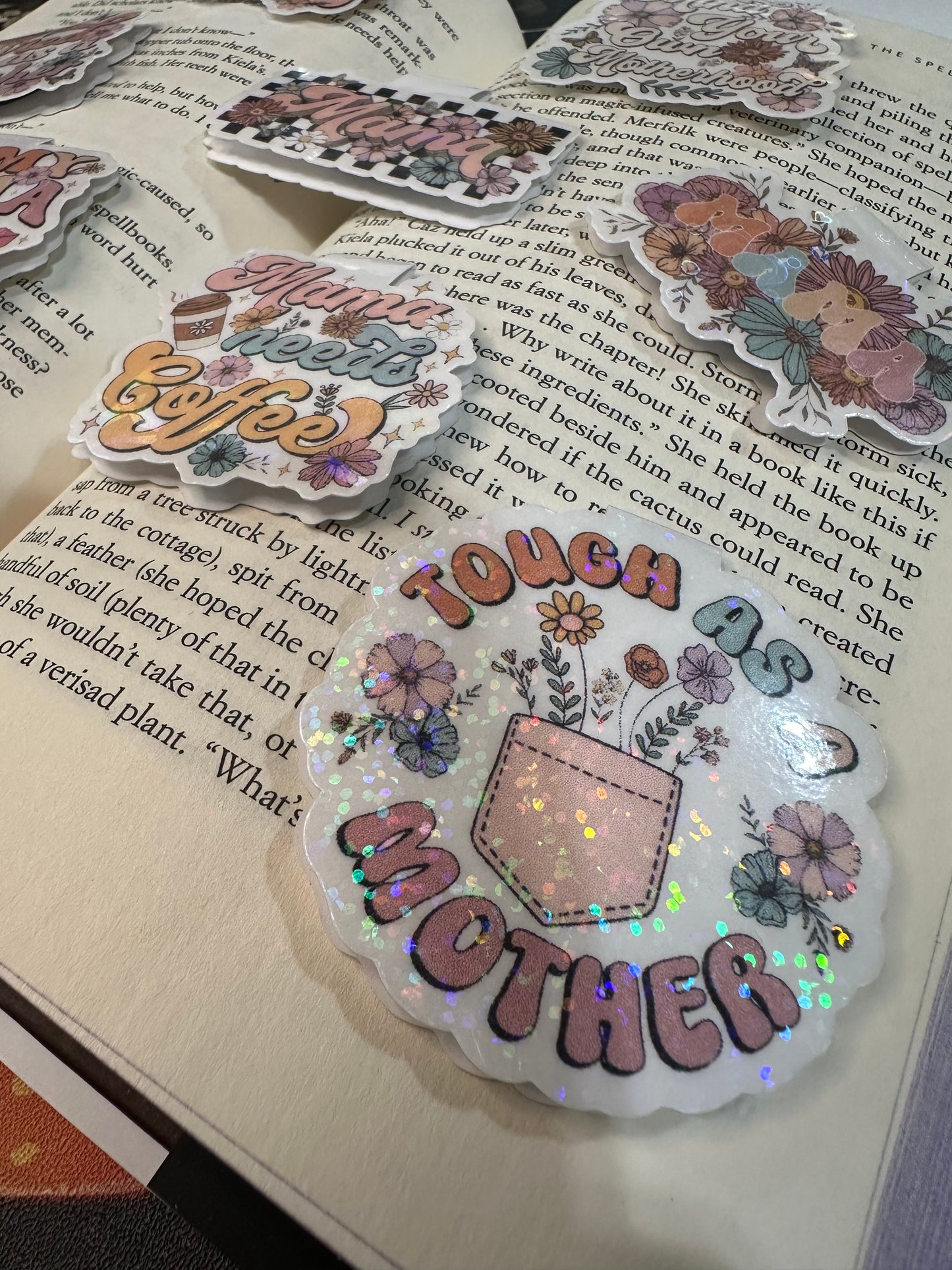 Tired as a mother magnetic bookmark