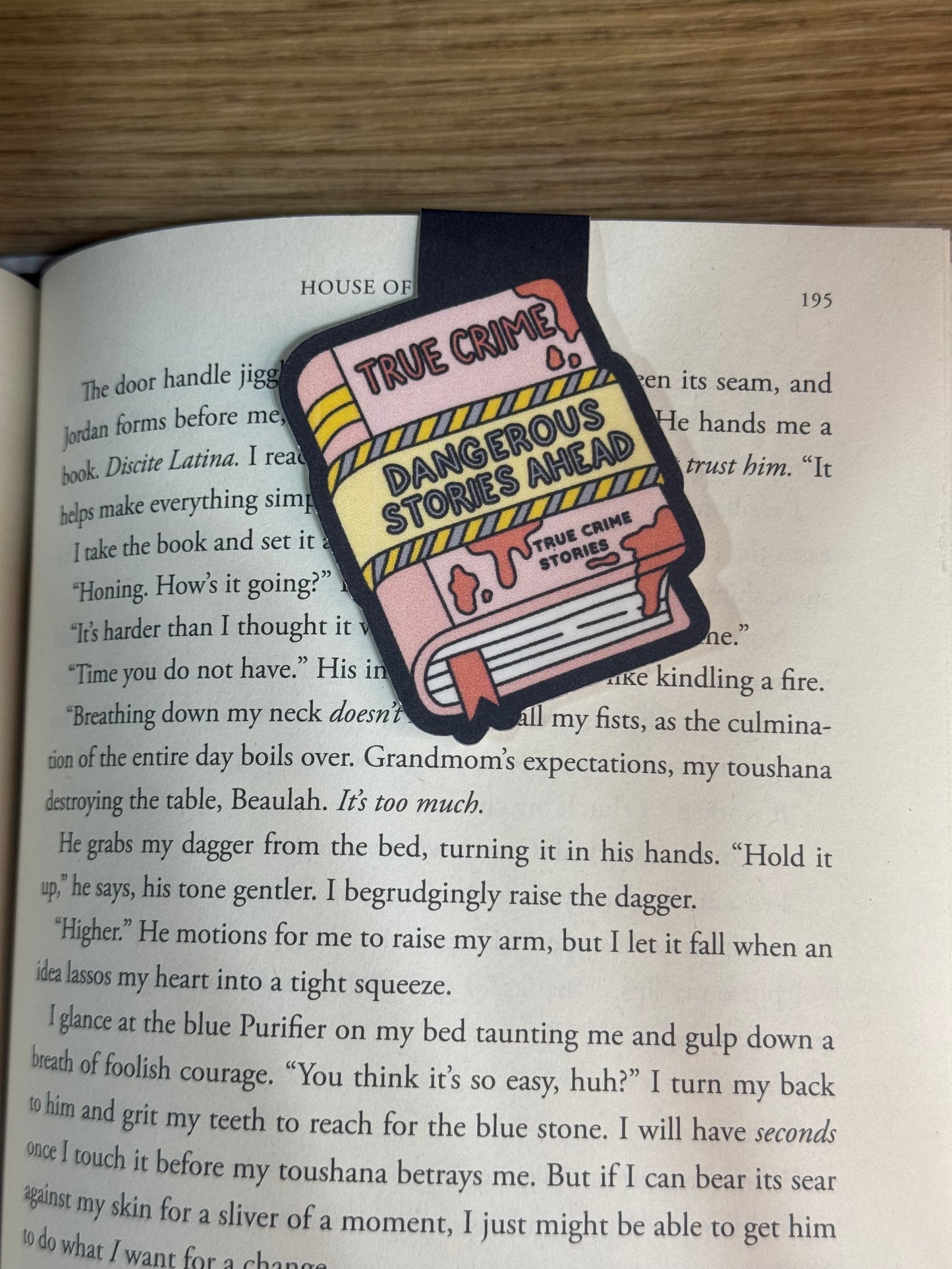 Dangerous stories magnetic bookmark