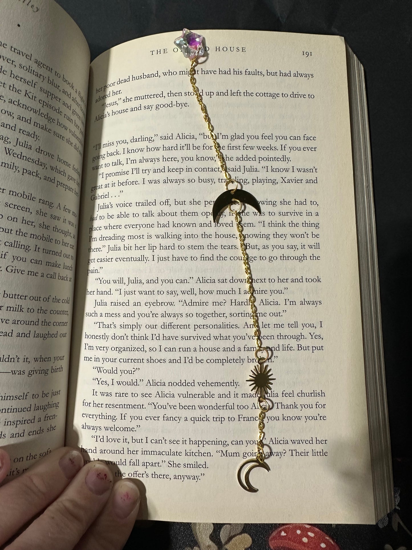 Moon burst dream catcher bookmark