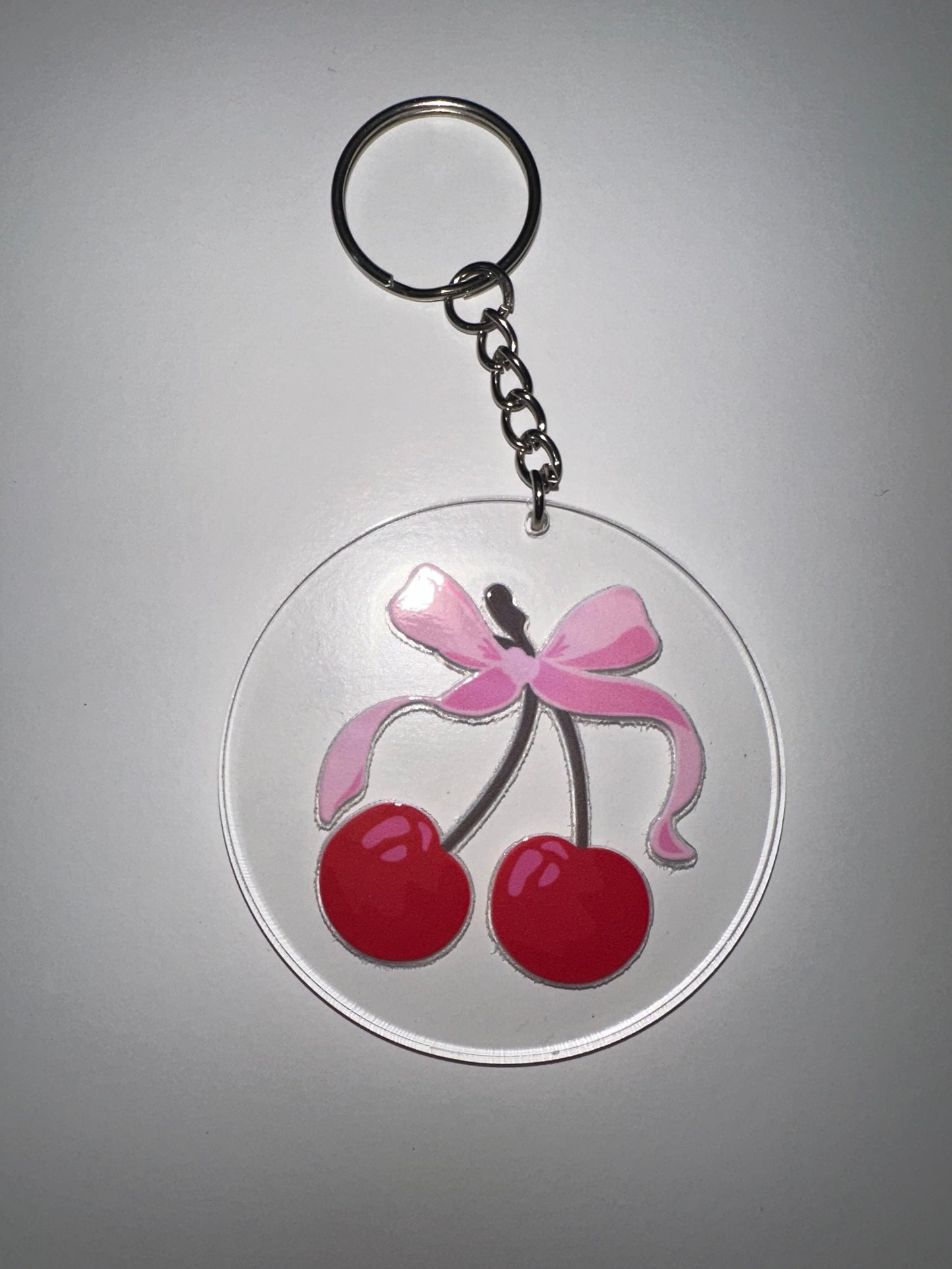 Single cherry keychain π