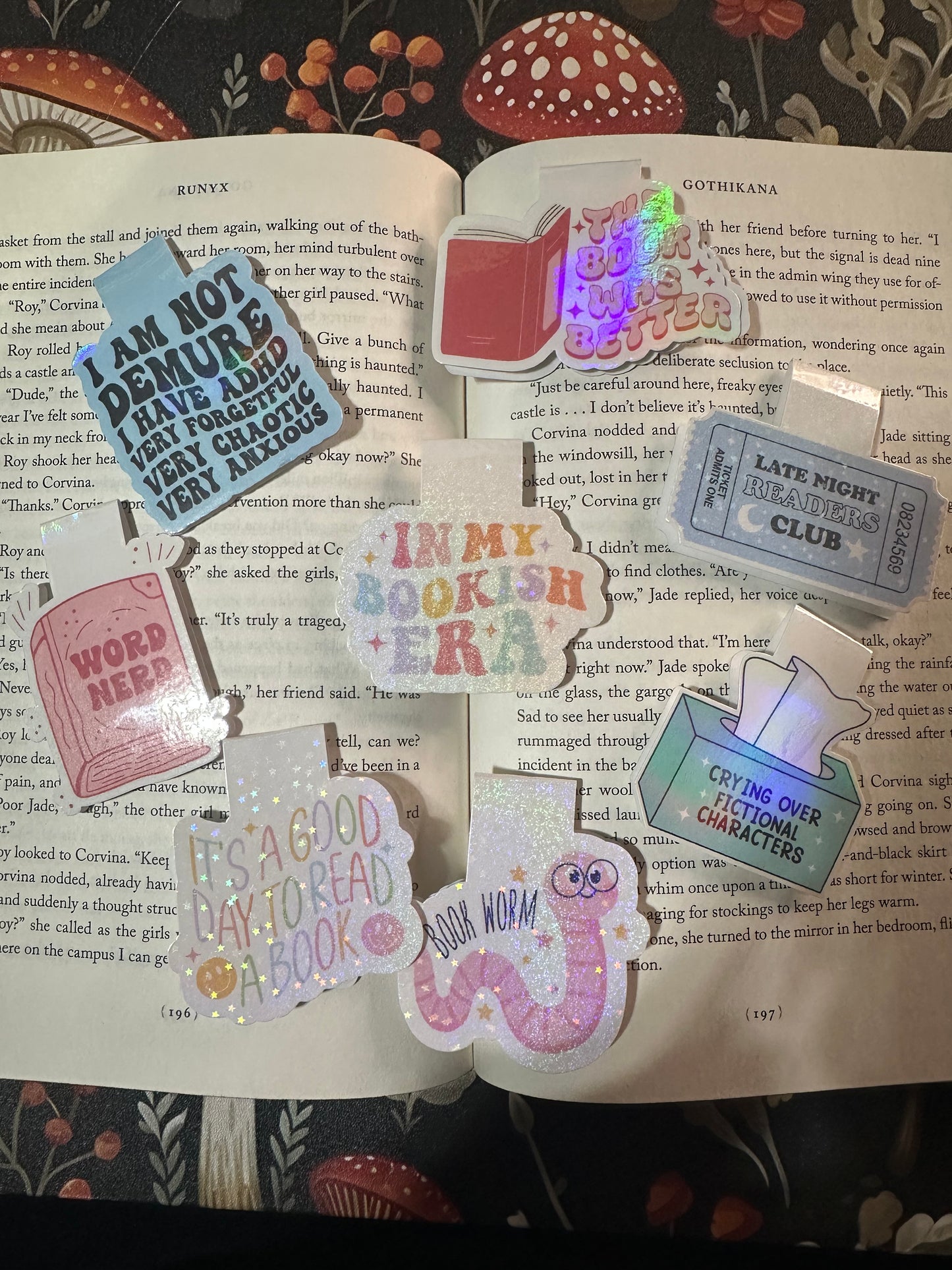 Word nerd magnetic bookmark