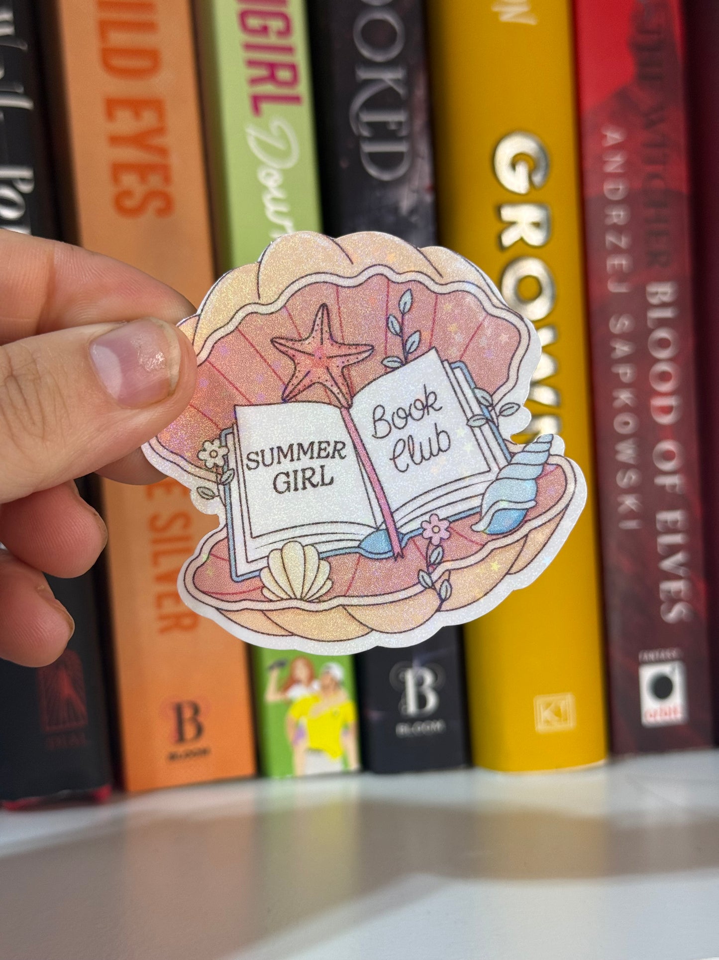 Summer girl sticker
