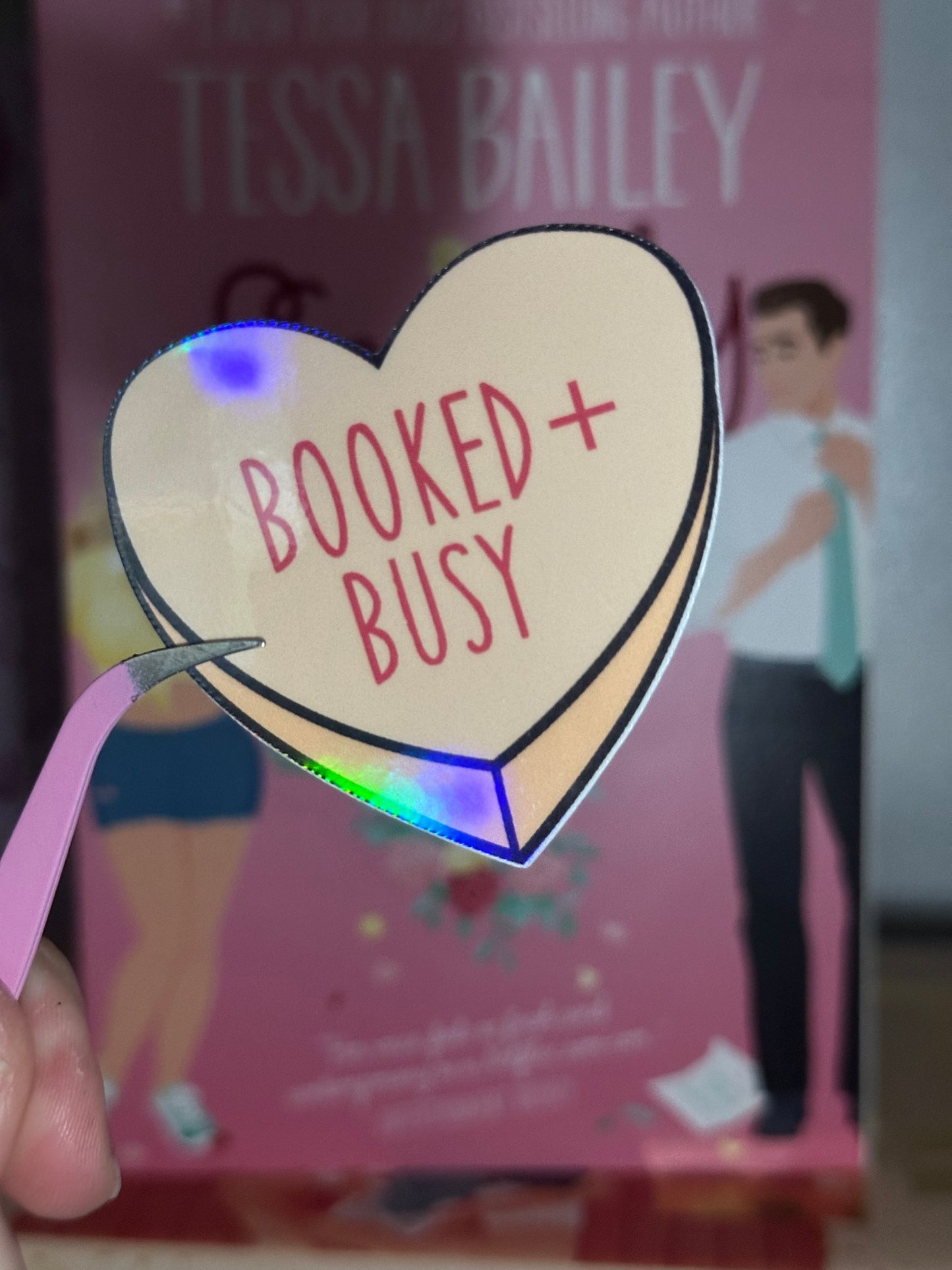 Candy heart sticker set (6)