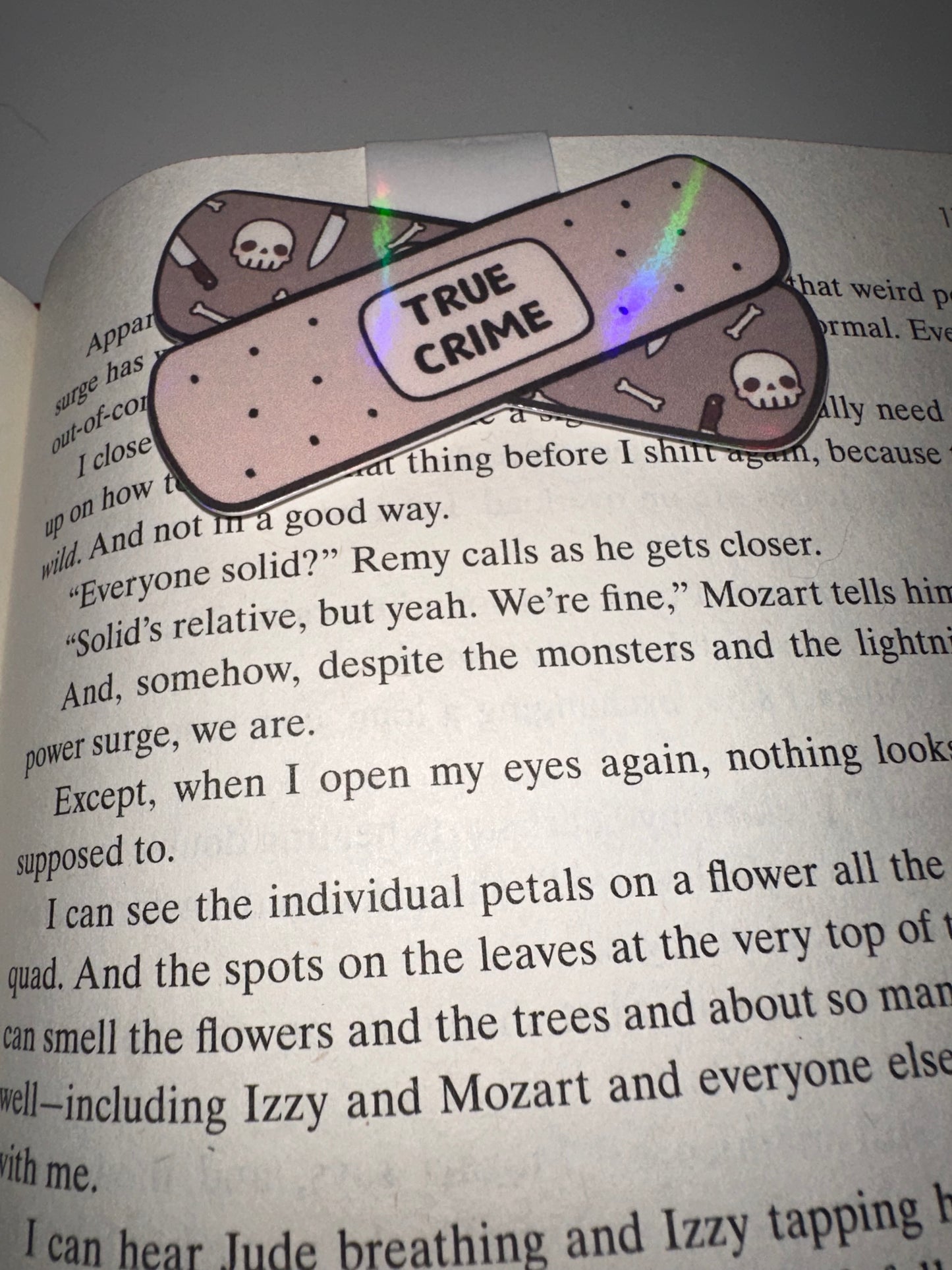 True crime magnetic bookmark