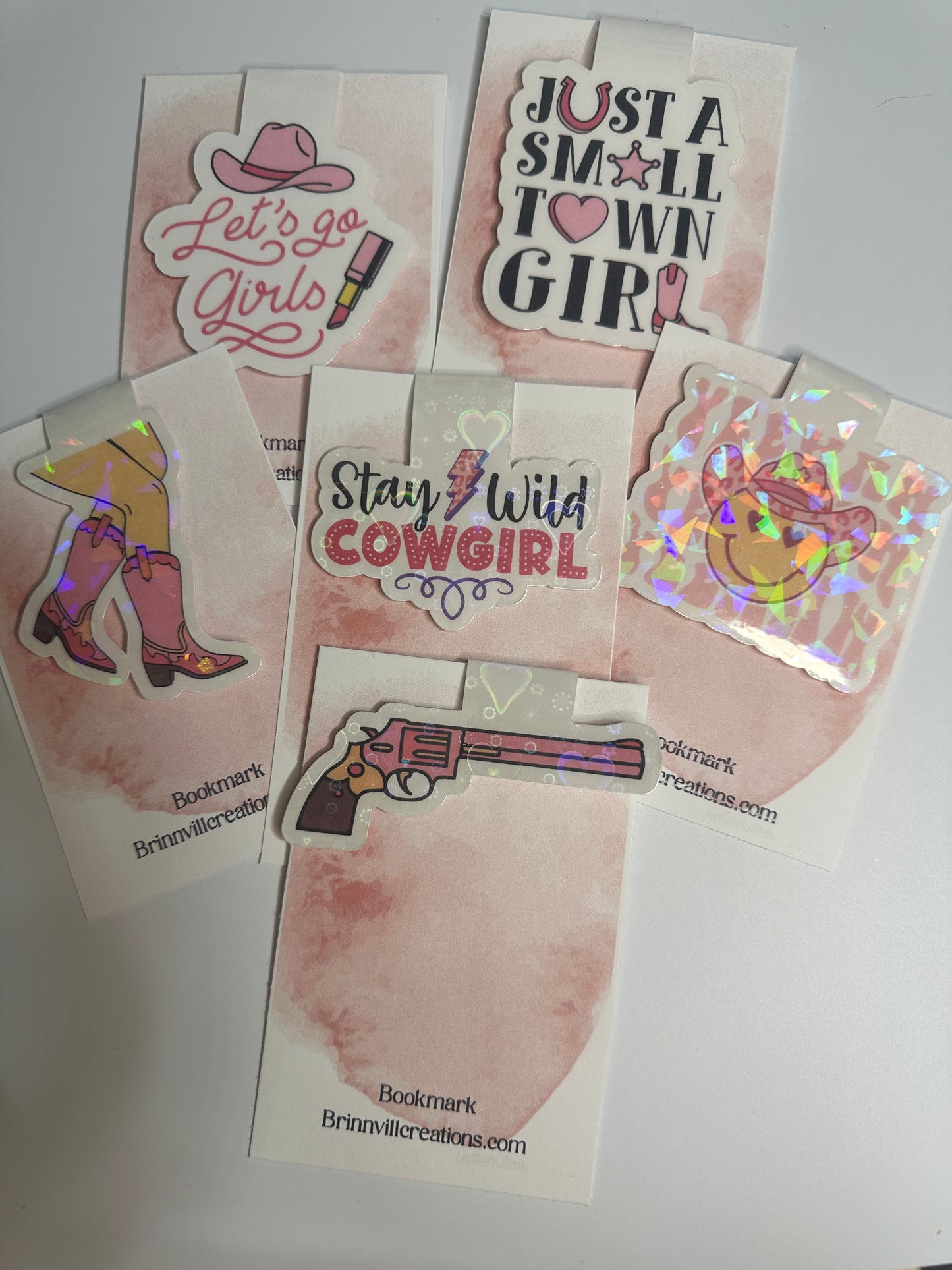 Small town girl magnetic bookmark