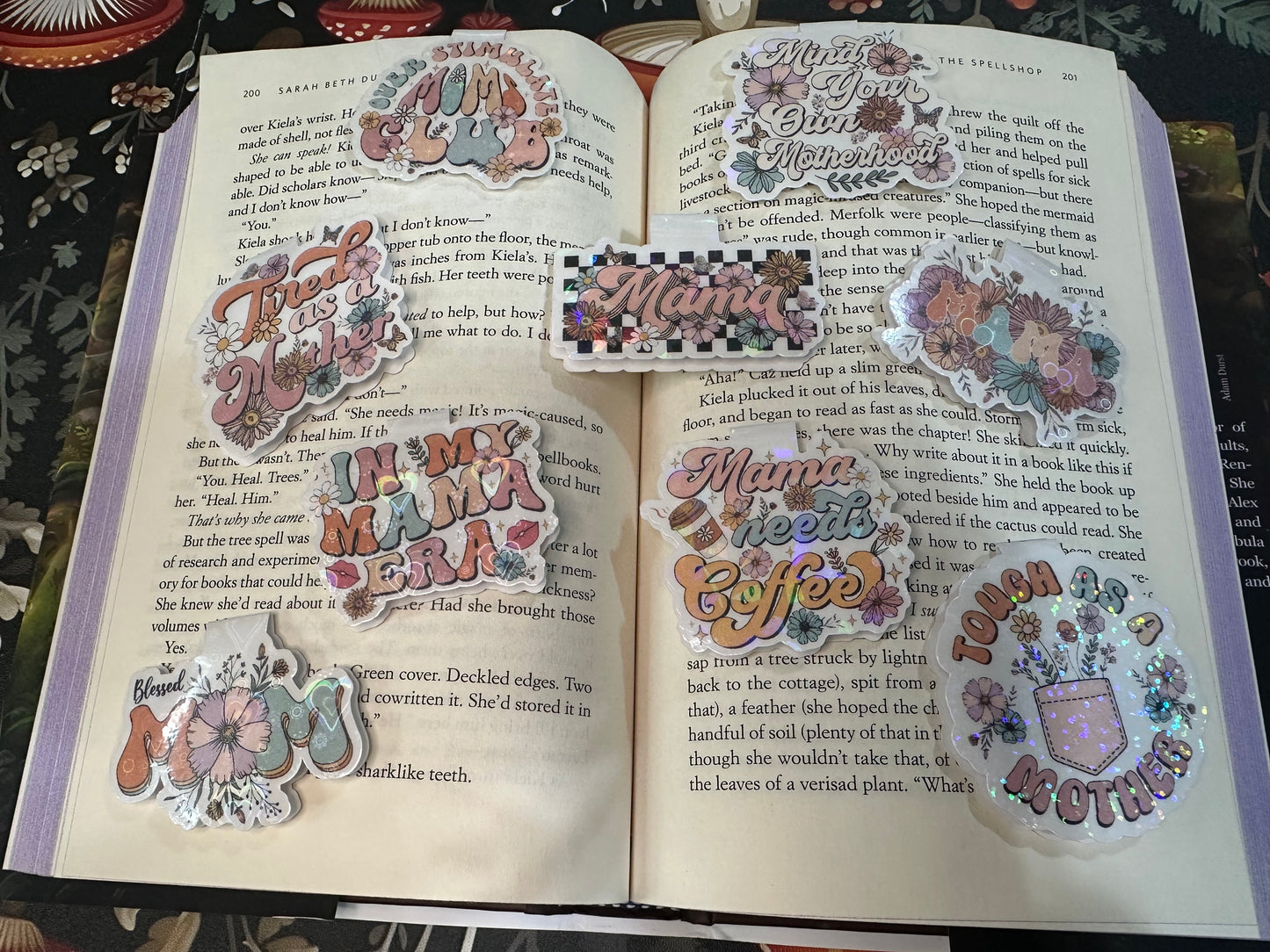 Tired as a mother magnetic bookmark