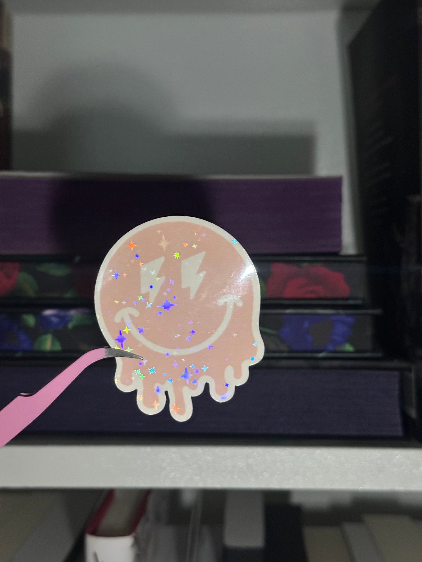 Drip smiley sticker