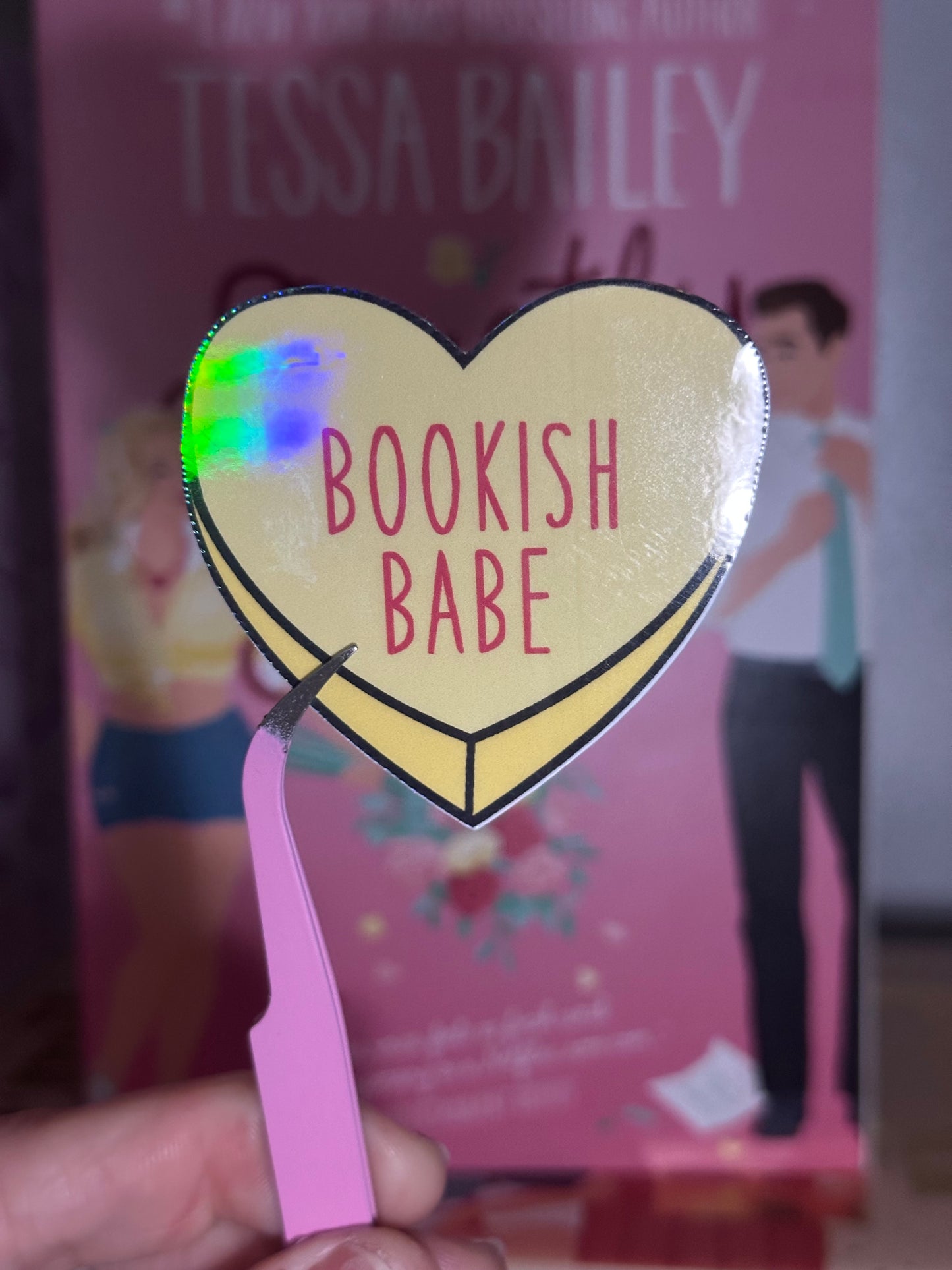 Candy heart sticker set (6)
