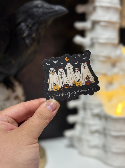 Dog ghosty sticker