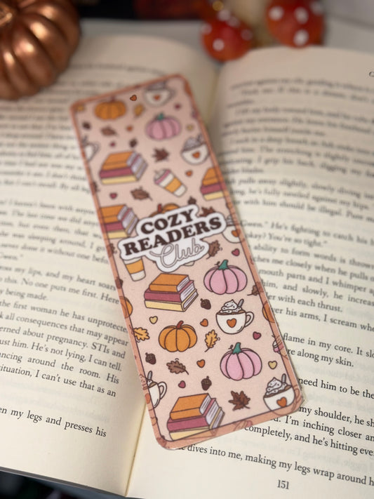 Cozy reader bookmark