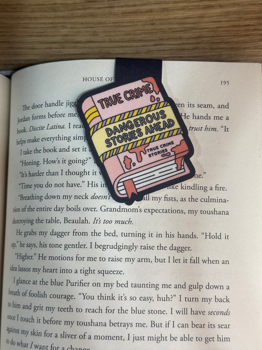 Dangerous stories magnetic bookmark
