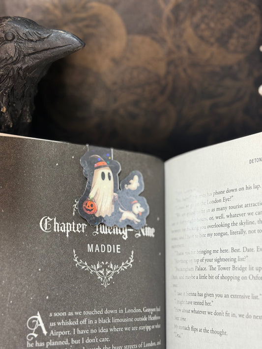 Witchy ghosty magnetic bookmark