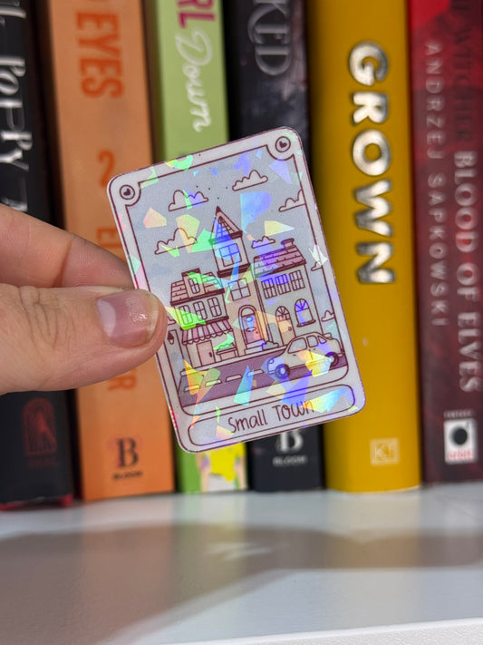 Small town sticker